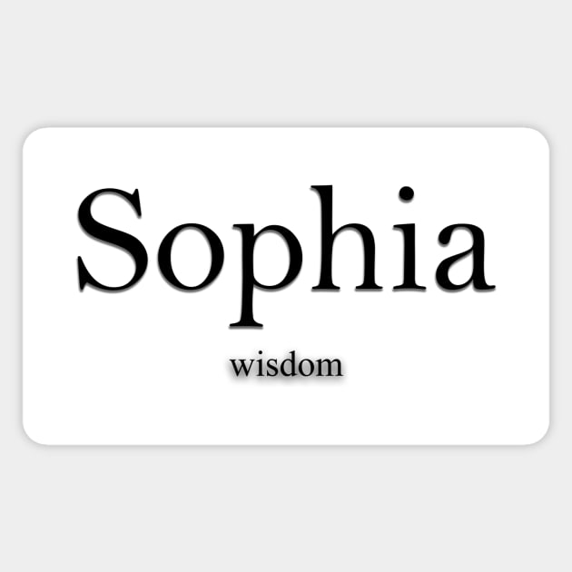 Sophia Name meaning Sticker by Demonic cute cat